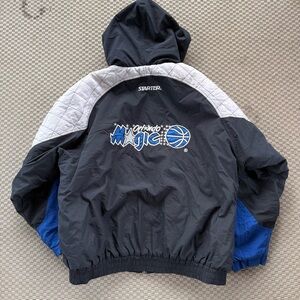 vintage 90s starter orlando magic starter jacket puffer mens XXL